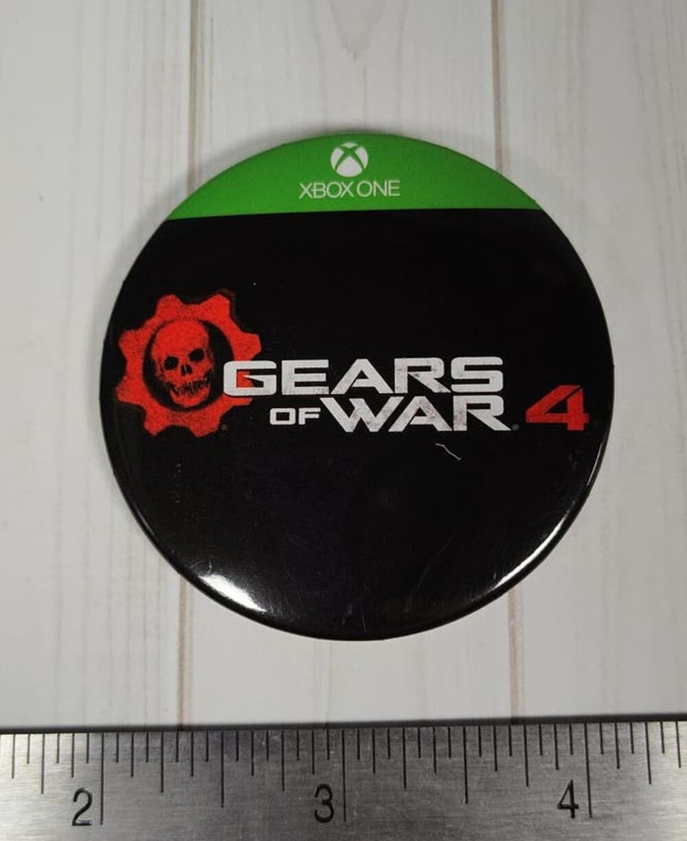 Gears of War 4 Xbox Button Pin for Hat, Lapel, Lanyard, Jacket or Backpack